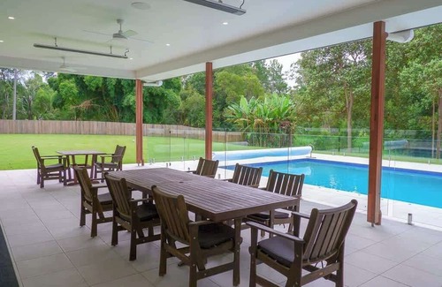 Mooloolah Valley Maison | Hinterland Haven with Heated Pool & Lush Surrounds