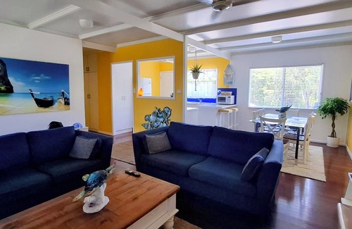 Bowen Maison | Golden Sands Beach House only a few steps to our beautiful Rose Bay Beach