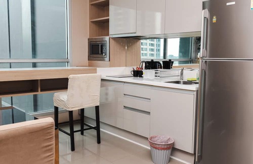Makkasan Appartement | 1BR Luxury Condo Central Asoke Sky Pool & Gym