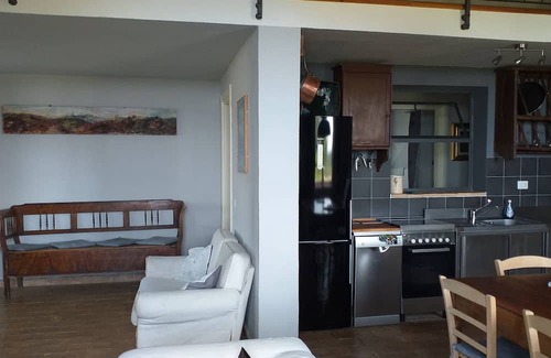 Magliano in Toscana Appartement | Farmhouse in the countryside with magnificent sea view, ideal for families with 4 paws