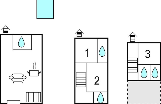3 chambres hébergement à Gostinjac
