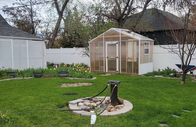 Flowering House and garage