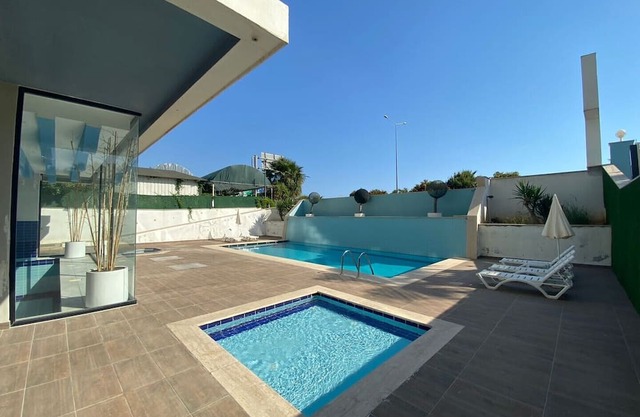 Luxury Apartment Kestel with shared pool, sauna & hot tub