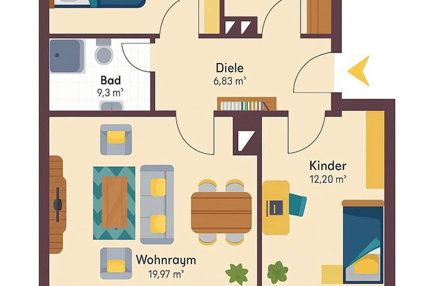 Apartment on the 1st floor