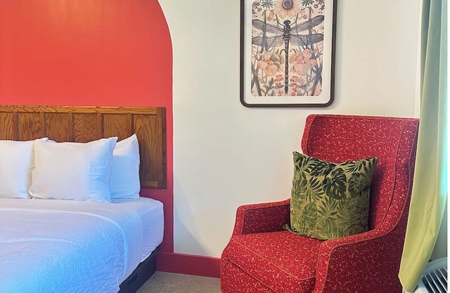Boutique Motel with cozy nature inspired mid century design