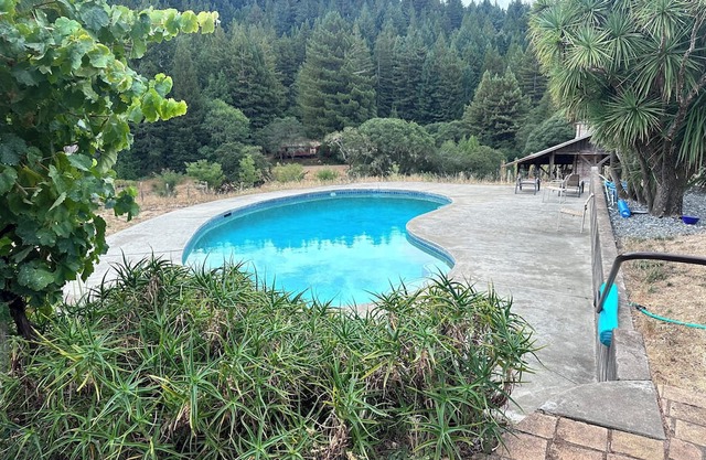 Wine Country Getaway with Redwood Forest View Pool- Navarro, CA