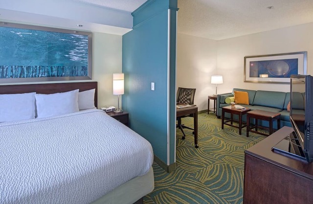 Work & Unwind in This Modern King Suite w/ Relaxing Ambiance + Breakfast