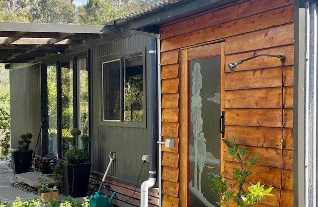 The Container House and Sauna 1 hour west of Melbourne in Blackwood, Victoria