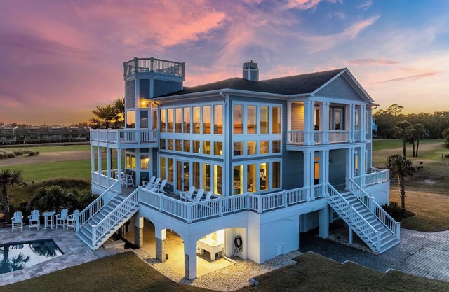 Oceanfront, Private Pool, Golf Cart Included, Golf Course Home - 522 Porpoise Drive