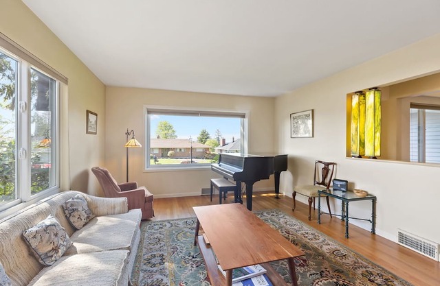 Peaceful 3+ BR house with mountain & water views, large deck and yard