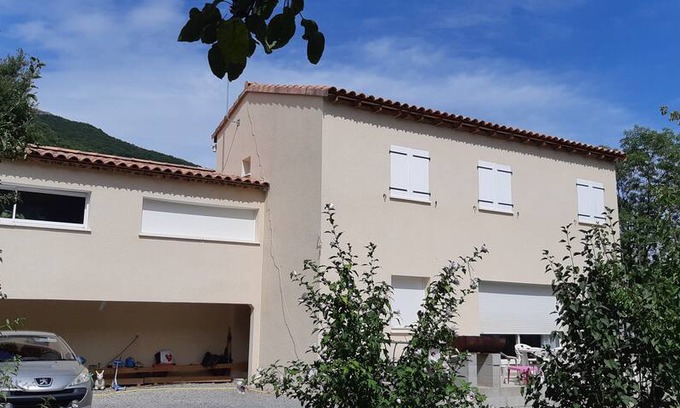 Montpezat-sous-Bauzon Villa | Chambre à la campagne+Petit déjeuner inclu