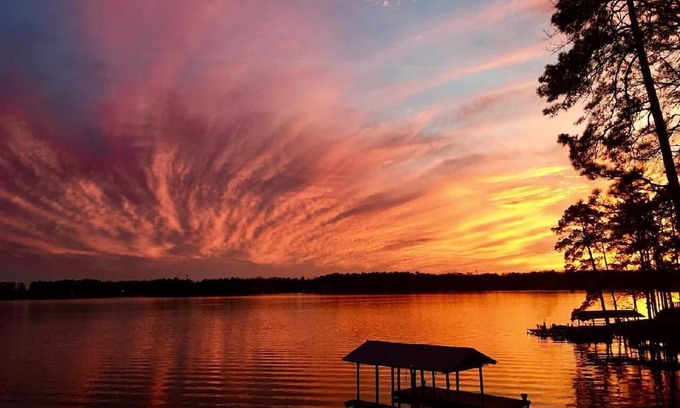 Titus Maison | What a view of our beautiful Lake Jordan. This cabin is sure to charm you .