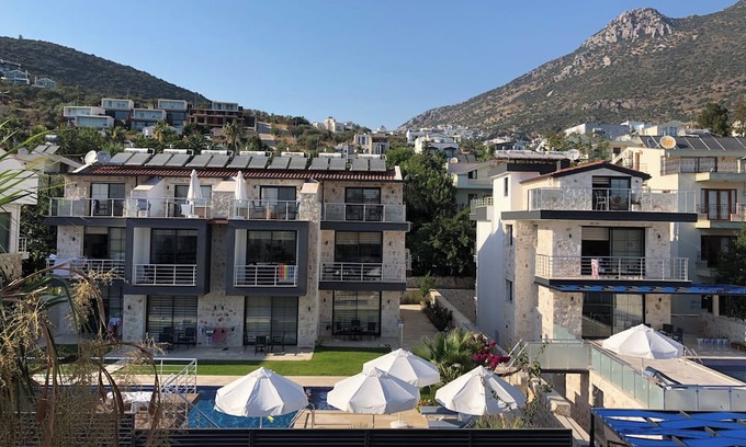 Kalkan Appartement | Stonehaus Apart Dublex 3+1 with Jakuzzi and seaview Kalkan No.6