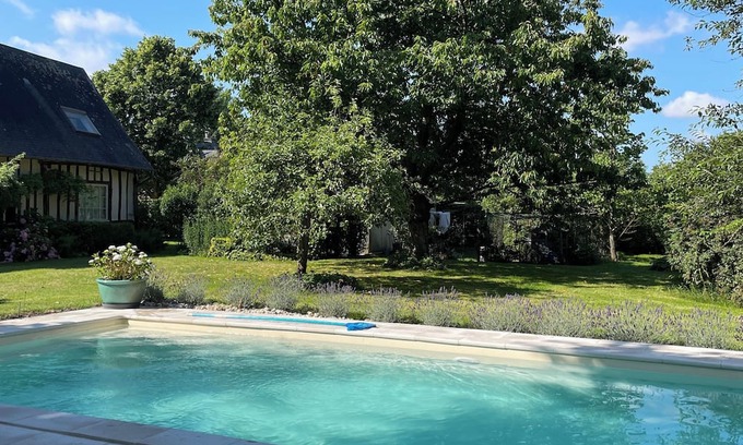 Vatteville La Rue Maison | Longère Normande, Piscine chauffée - 9 voyageurs