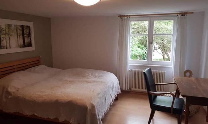 Dornbirn Appartement | Apartment 'Ferienwohnung Am Hatlerbrunnen' with Mountain View, Shared Garden and Wi-Fi