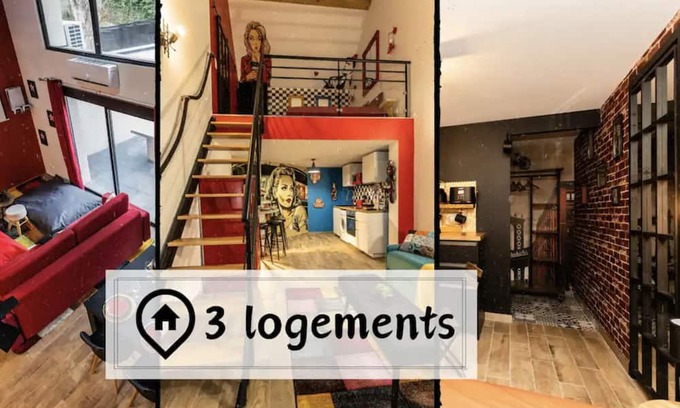 Jacquard - Prefecture Appartement | 3 Logements 300 m2 Loft Billard / Babyfoot / BAR À Jeux
