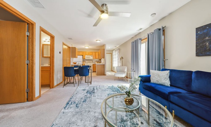 Chicago Ridge Copropriété | Navy Blues 2BR/2bath quintessential , private condo.