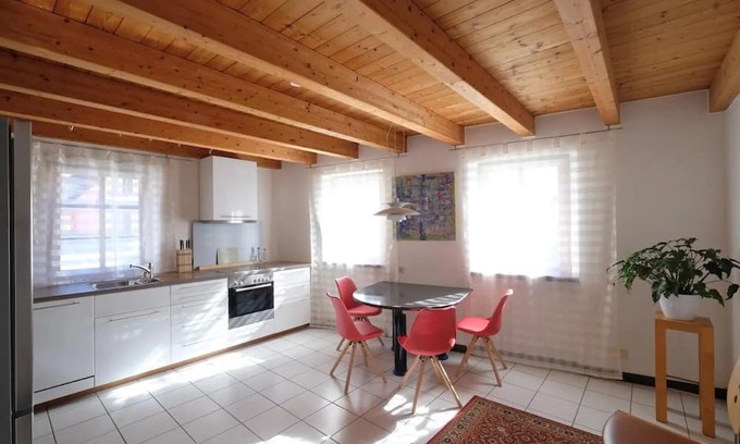 Altrip Appartement | Apartment 'Charmantes Fachwerkhaus Mit Stil' with Terrace, Wi-Fi and Air Conditioning