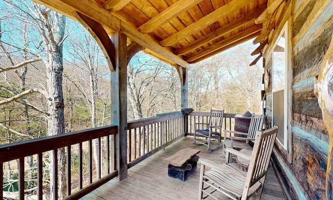 Vesta Cabine | Appalachian-style log cabin with amazing Dan River views - dog-friendly