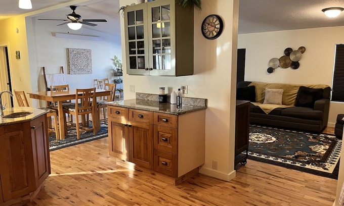 Freedom Maison | Newly remodeled home with a Barnwood rustic siding and an updated clean interior