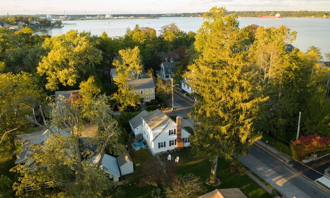 Pawtuxet Village Historic District Maison | A Curated Cape on the Cove....walk to shops and restaurants in seaside village.
