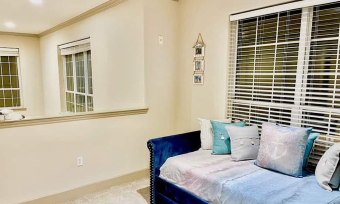 Braintree Maison | Luxurious private bedroom & full bath awaits you with soaking tubs, pool, gym…