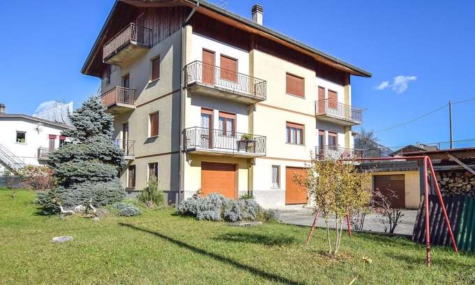 Lamon Appartement | Look forward to a wonderful view of the countryside in this vacation apartment.