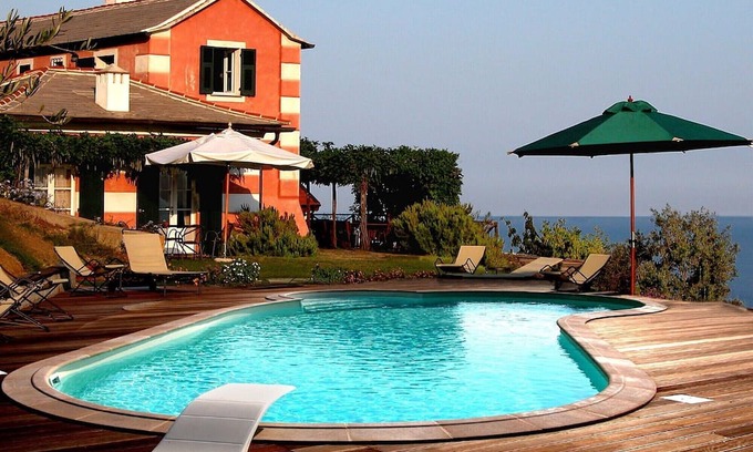 Celle Ligure Appartement | Studio Apartment "Capanno - Natta Di Monte Tabor" with Sea View, Shared Pool & Wi-Fi