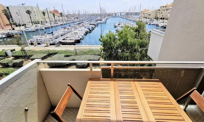 Leucate Appartement | Residence Le Canigou - Large studio 4 beds PORT LEUCATE