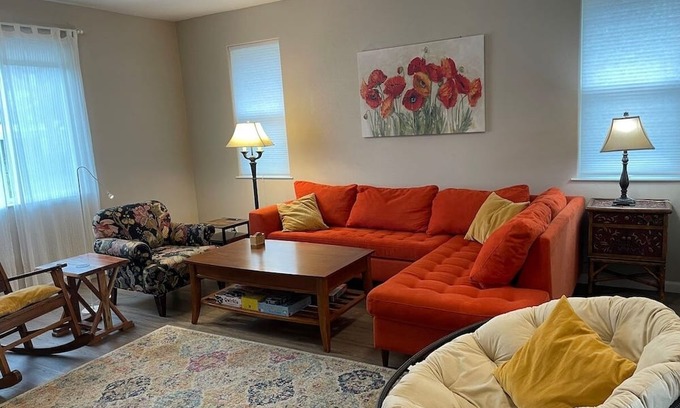 Middletown Maison | Tangerine Cottage spacious home