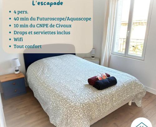 Lussac-les-Chateaux Appartement | L'ESCAPADE T3 avec terrasse privative